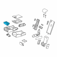 OEM 2018 Lexus RX450hL Cup Holder Assembly Diagram - 66990-78010-A0