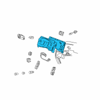 OEM 2004 Ford Freestar Cluster Assembly Diagram - 3F2Z-10849-AA