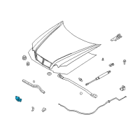 OEM Kia Optima Hood Latch Assembly Diagram - 811303C500