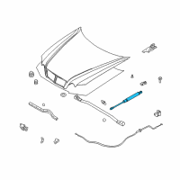 OEM 2005 Kia Optima Lifter-Hood Diagram - 811613C510