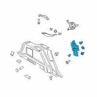 OEM 2019 Lincoln Nautilus Upper Pillar Trim Diagram - FA1Z-5852019-BB