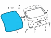 OEM 2022 Lexus NX350h WEATHERSTRIP, BACK D Diagram - 67881-78021