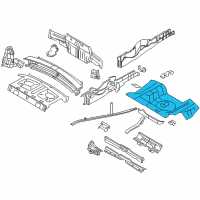 OEM 2014 Ford Mustang Floor Pan Diagram - 8R3Z-7611215-A