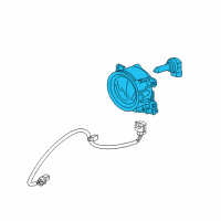 OEM 2020 Honda Odyssey Light Assembly, L Frfog Diagram - 33950-T6Z-A01