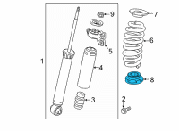 OEM GMC Acadia Lower Insulator Diagram - 84126267