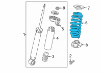 OEM 2022 Buick Envision Coil Spring Diagram - 84937531