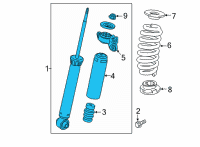 OEM 2022 Buick Envision Shock Diagram - 84936912