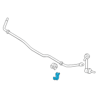 OEM 2018 Nissan Murano Clamp STABILIZER Rear Diagram - 56234-3JA0B