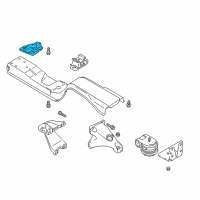 OEM 2002 Chevrolet Tracker Bracket, Trans Mount Diagram - 30020649