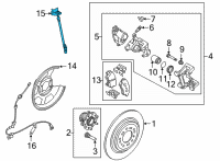 OEM 2022 Hyundai Tucson HOSE-REAR WHEEL RH Diagram - 58738-N9100