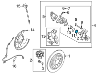 OEM Kia Niro EV Boot-Piston Diagram - 582331D000