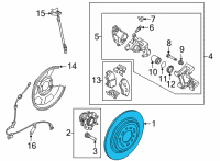 OEM 2022 Hyundai Tucson DISC-REAR BRAKE Diagram - 58411-L1100