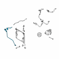 OEM Toyota FJ Cruiser AC Line Diagram - 88710-35660