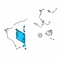 OEM 2010 Toyota FJ Cruiser Condenser Diagram - 88460-35380