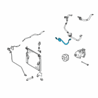 OEM 2007 Toyota FJ Cruiser Discharge Line Diagram - 88703-35052