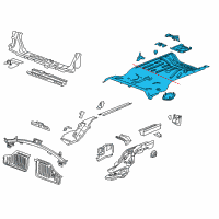 OEM 2016 Chevrolet Volt Rear Floor Pan Diagram - 84538821