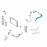 OEM 2004 Toyota Matrix Upper Hose Diagram - 16571-0D120