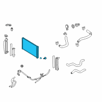 OEM Toyota Matrix Radiator Assembly Diagram - 16400-0D250
