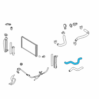 OEM 2005 Toyota Matrix Hose, Heater Water, Inlet Diagram - 87245-01130