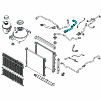 OEM BMW X3 Engine Radiator Hose Diagram - 17-12-7-535-560