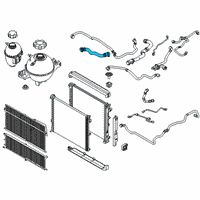 OEM BMW X3 Engine Radiator Hose Diagram - 17-12-7-535-562