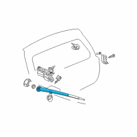 OEM 2010 Jeep Commander WIPER Arm-Rear WIPER Diagram - 5174877AA