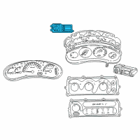 OEM 2000 Chrysler 300M Switch-HEADLAMP And Fog Lamp Diagram - 4760158AH