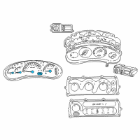 OEM 2000 Chrysler Concorde Cluster-Instrument Panel Diagram - 5026600AC