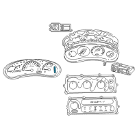 OEM Chrysler Concorde Air Conditioner And Heater Control Switch Diagram - 4698198AC