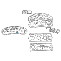 OEM Chrysler Concorde Gage-ODOMETER Diagram - 4883143