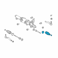 OEM Lexus Boot, Steering Rack Diagram - 45535-26060