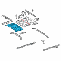 OEM 2018 Toyota Sequoia Center Floor Pan Diagram - 58211-0C010