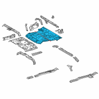 OEM 2010 Toyota Sequoia Rear Floor Pan Diagram - 58311-0C130