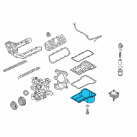 OEM 2004 Ford E-350 Club Wagon Lower Oil Pan Diagram - 4C2Z-6675-AA