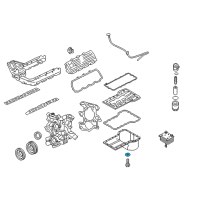 OEM 2005 Ford E-350 Club Wagon Drain Plug Gasket Diagram - 3C3Z-6734-AA