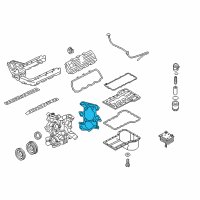 OEM 2003 Ford F-250 Super Duty Front Cover Gasket Diagram - 3C3Z-6020-CA