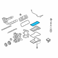 OEM 2005 Ford F-350 Super Duty Upper Oil Pan Gasket Diagram - 5C3Z-6710-AA