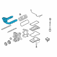 OEM 2004 Ford E-350 Club Wagon Lower Manifold Diagram - 5C3Z-9424-CRM