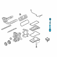 OEM 2005 Ford E-350 Club Wagon Oil Filter Housing Diagram - 5C2Z-6714-AA