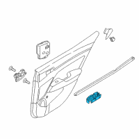 OEM Hyundai Elantra Switch Assembly-Power Window Sub, RH Diagram - 93575-F2010-4X