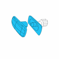 OEM 2008 Dodge Caliber Lamp-Side REPEATER Diagram - 4806224AE