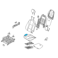 OEM 2016 Hyundai Elantra GT Pad Assembly-Front Seat Cushion Passenge Diagram - 88250-A5601