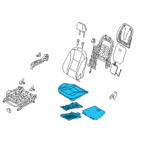 OEM 2016 Hyundai Elantra GT Cushion Assembly-Front Seat, Passenger Diagram - 88200-A5601-SGH
