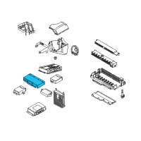 OEM 2010 BMW X3 Body Control Module Diagram - 61-35-3-454-607