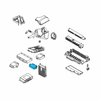 OEM 2006 BMW X3 ABS Control Module Diagram - 61359112664