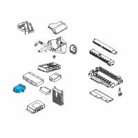 OEM 2005 BMW X3 Trailer Towing Modul Diagram - 61-35-6-955-253