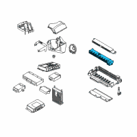 OEM 2010 BMW X3 Fuse Carrier, Top Diagram - 61-13-8-364-532