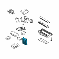 OEM 2007 BMW X3 Lighting Control Module Diagram - 61-35-3-451-623