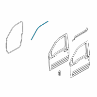 OEM 2011 Ford Transit Connect Upper Weatherstrip Diagram - 2T1Z-1551822-E