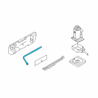 OEM 2020 Ford Transit-350 Lug Wrench Diagram - KK3Z-17032-A